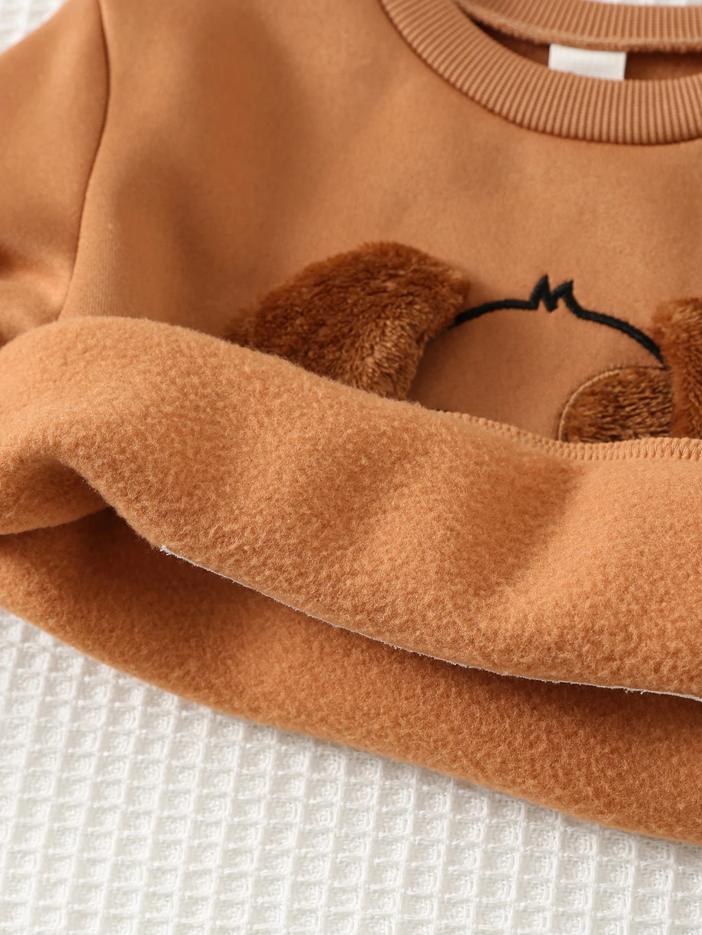 Bambinoo x Cozy Pixies Boys' Fleece Lined Hooded Sweatshirt & Pants Set Multicolor