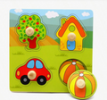 MuTongXB Toddler Wooden Fruit Hand-Grasp Cognitive Matching Board (12M+)