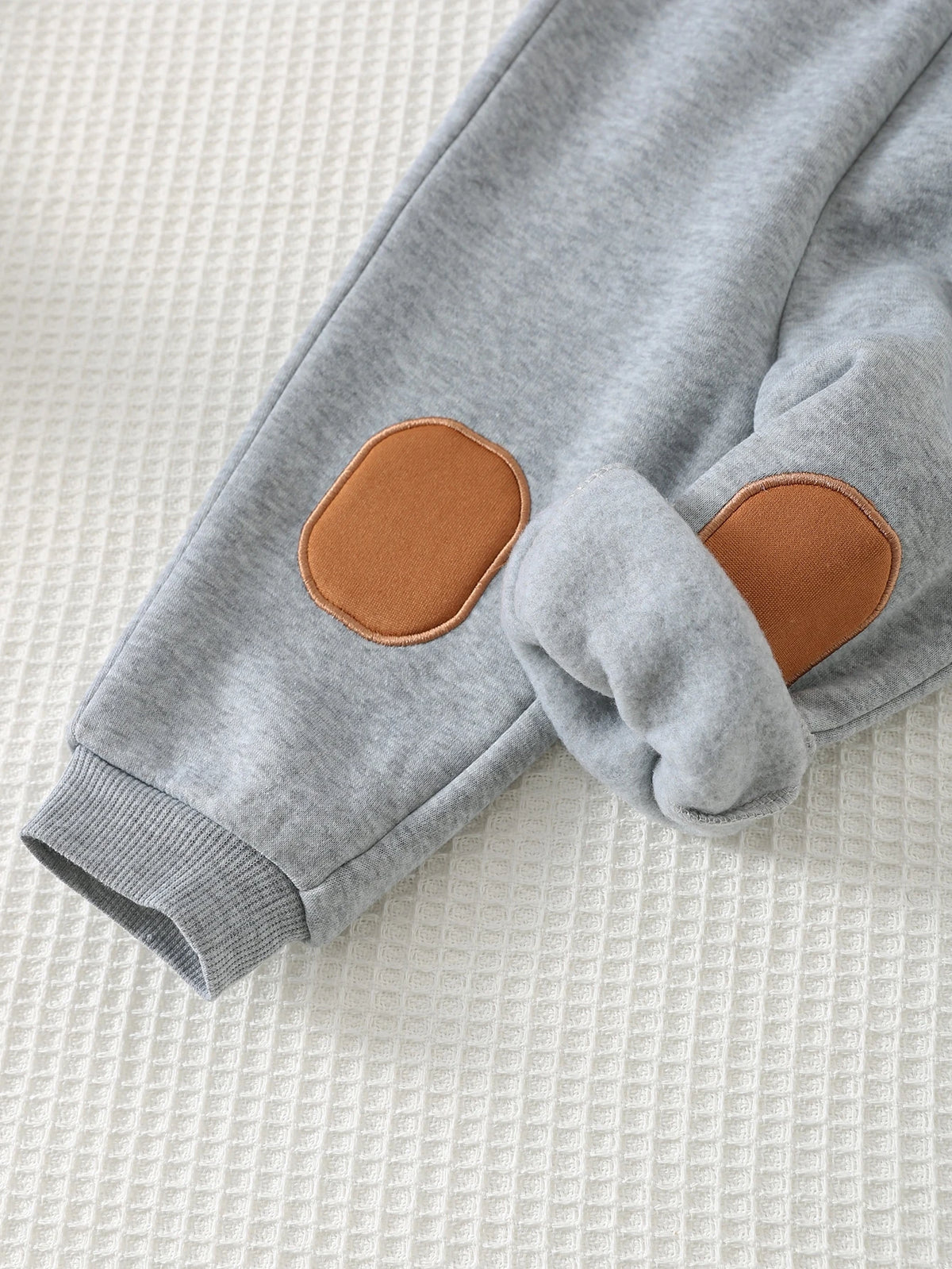 Bambinoo x Cozy Pixies Boys' Fleece Lined Hooded Sweatshirt & Pants Set Multicolor