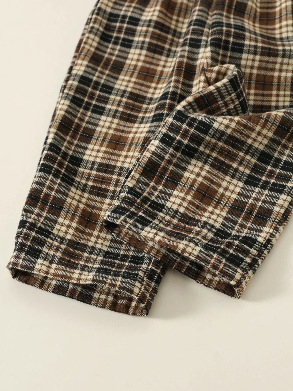 Baby Boy Brown Bear Patchwork Sweatshirt Set Christmas Brown