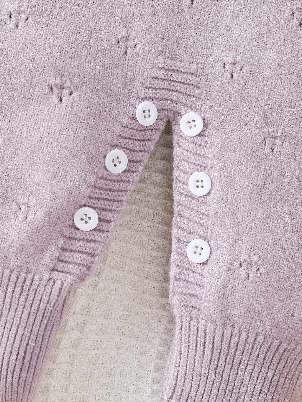 Newborn Baby Soft Perforated Sweater Cartoon Onesie Jumpsuit