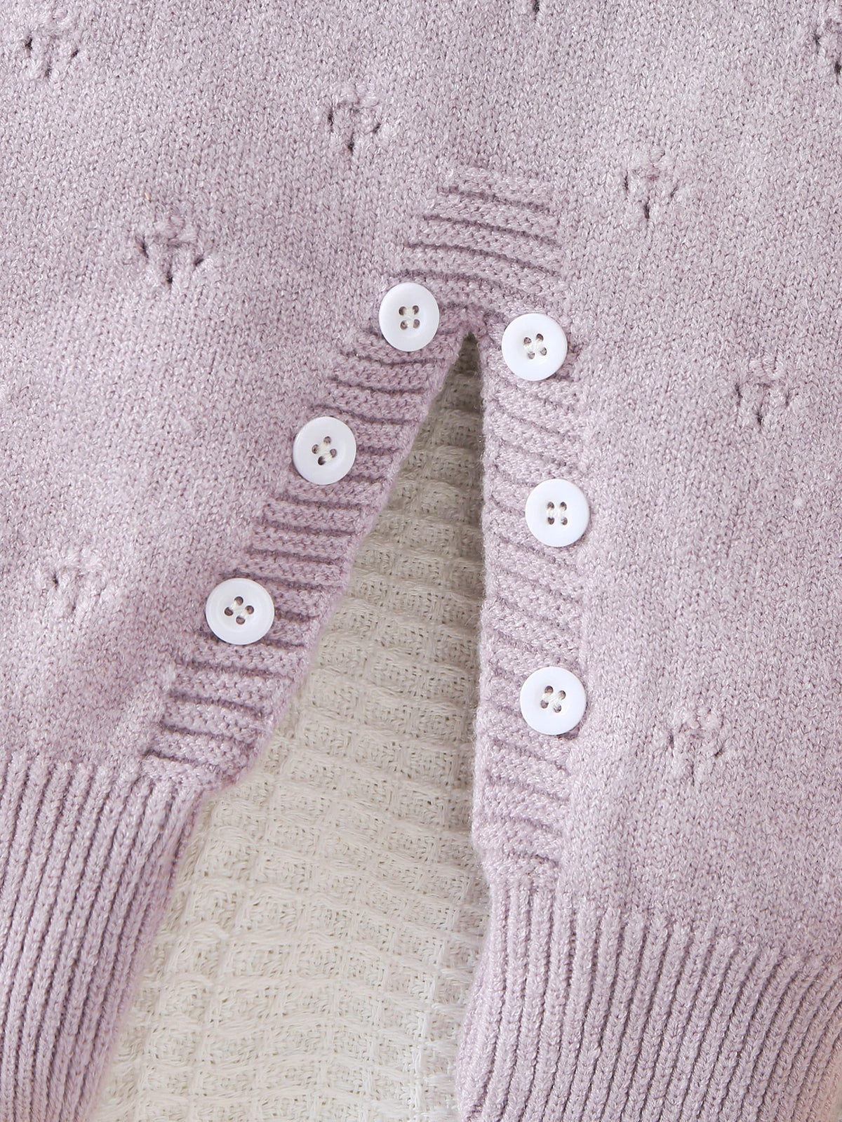 Newborn Baby Soft Perforated Sweater Cartoon Onesie Jumpsuit