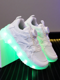 Bambinoo x GUANGLAN Playful Pals Kids' LED Mesh Rotating-Buckle Sneakers