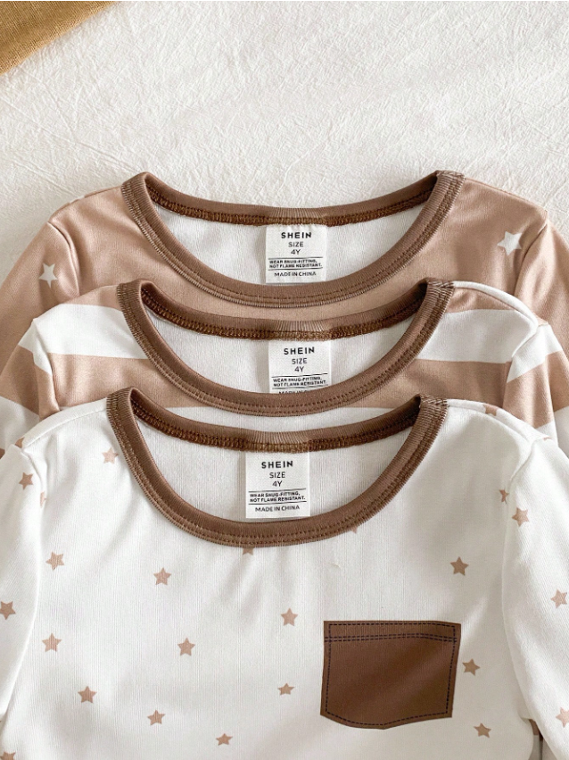 Bambinoo x Boys' Striped & Star Pajama Set (6-Piece)